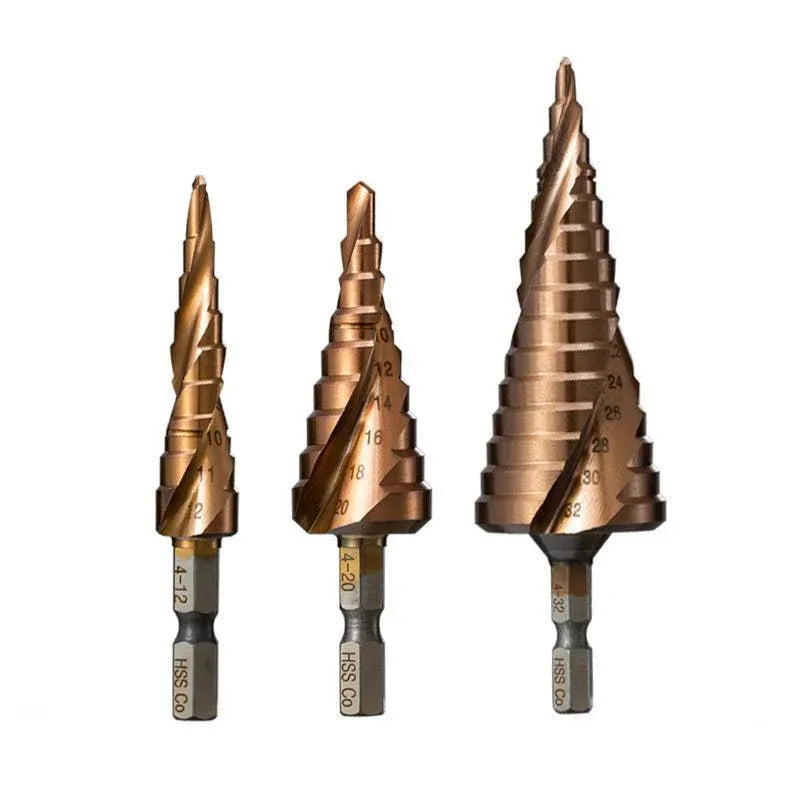 Premium HSS M35 Cobalt Step Drill Bit for Stainless Steel - 4-32mm