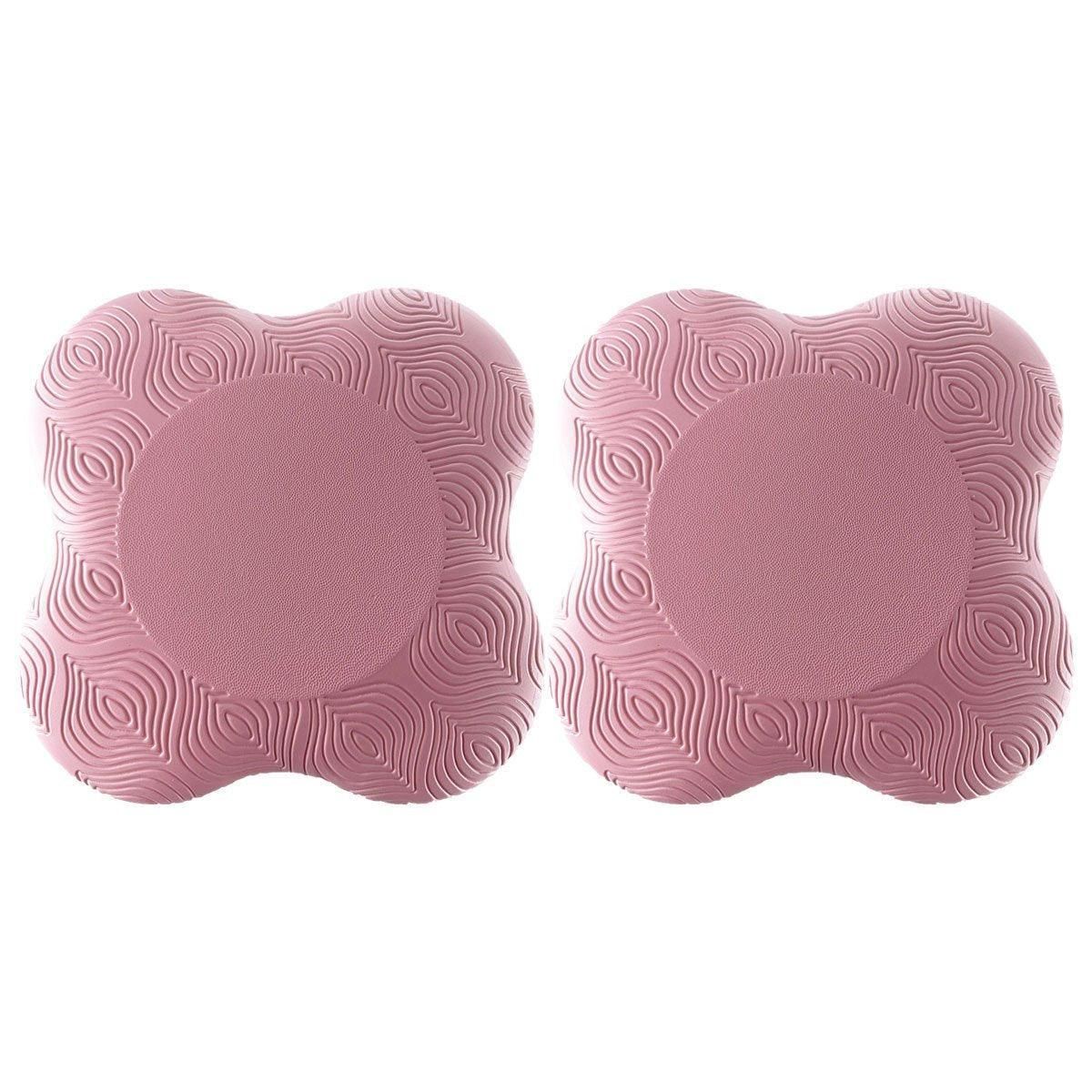 Premium High Density EVA Yoga Kneeling Mat Knee Cushion Set 20cm - Pink, 2pcs