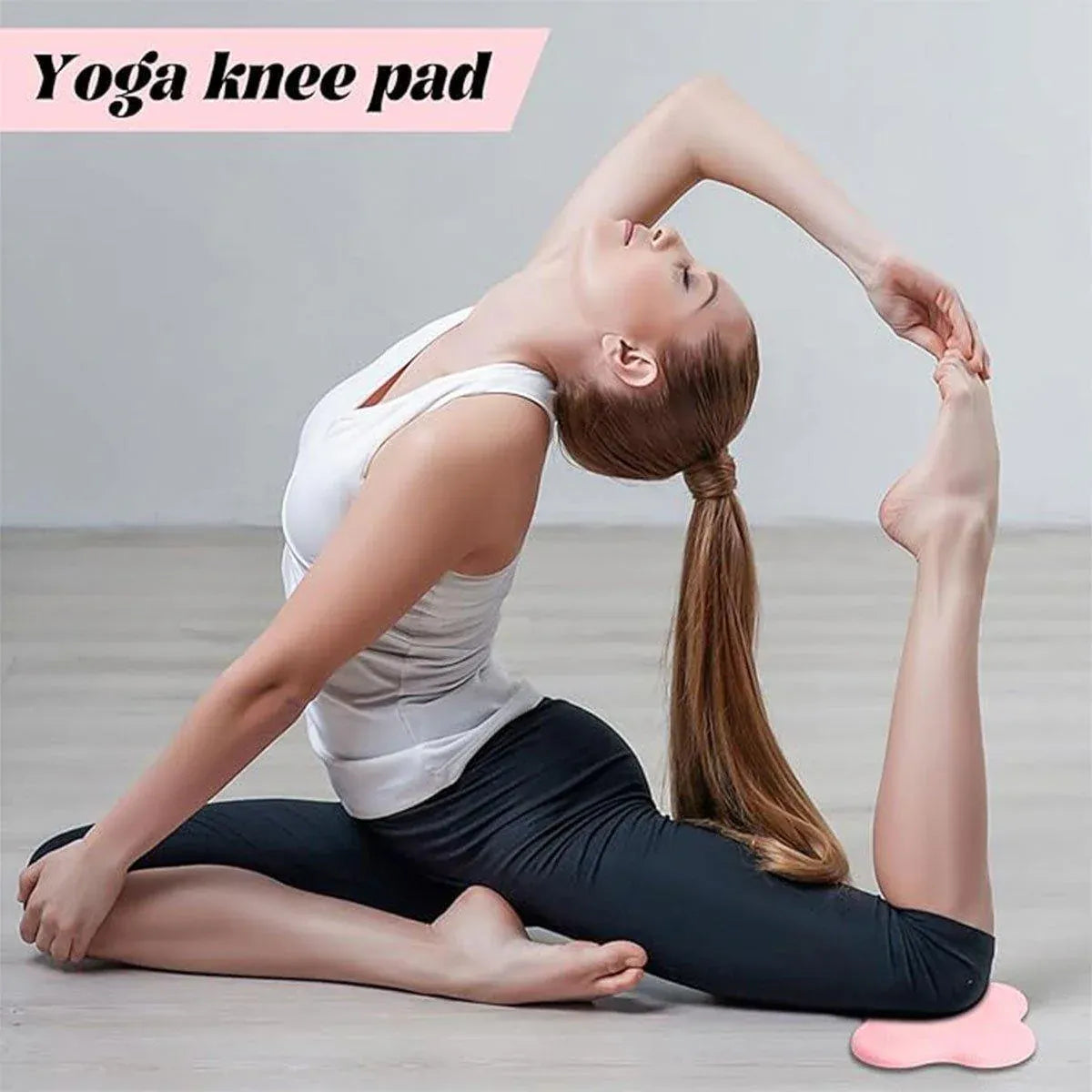 Premium High Density EVA Yoga Kneeling Mat Knee Cushion Set 20cm - Pink, 2pcs