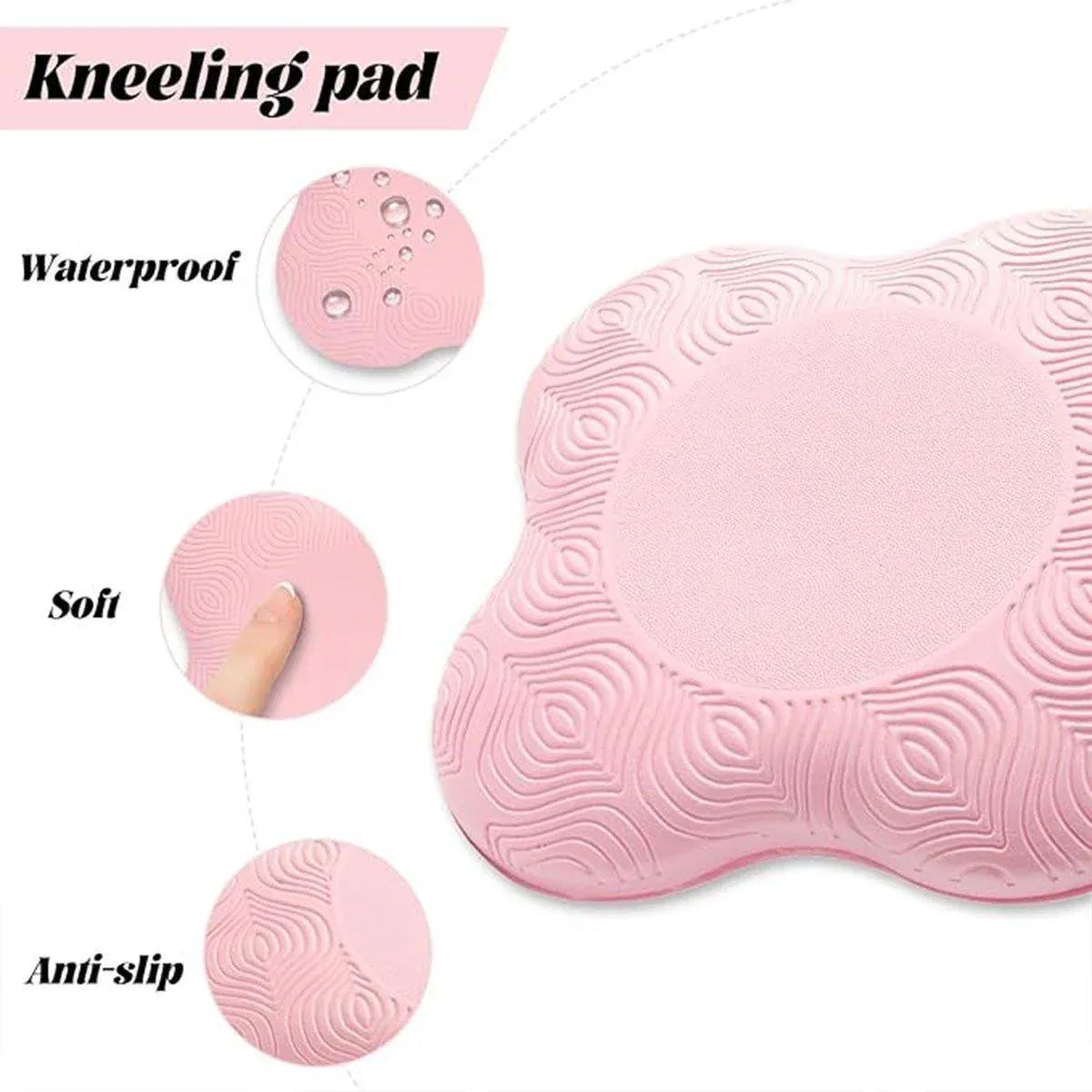 Premium High Density EVA Yoga Kneeling Mat Knee Cushion Set 20cm - Pink, 2pcs