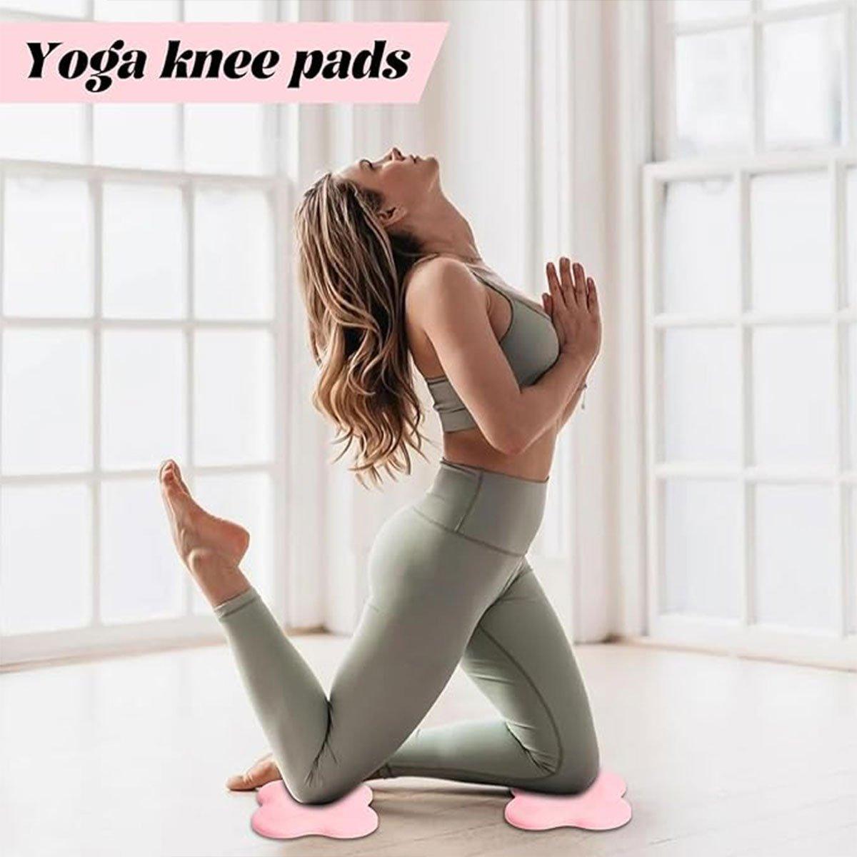 Premium High Density EVA Yoga Kneeling Mat Knee Cushion Set 20cm - Purple, 2pcs