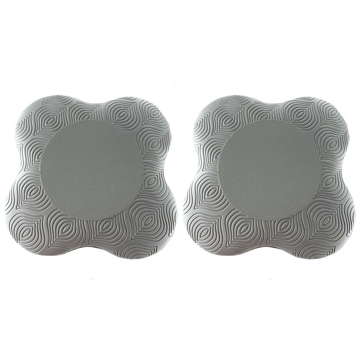 Premium High Density EVA Yoga Kneeling Mat Knee Cushion Set 20cm - Purple, 2pcs