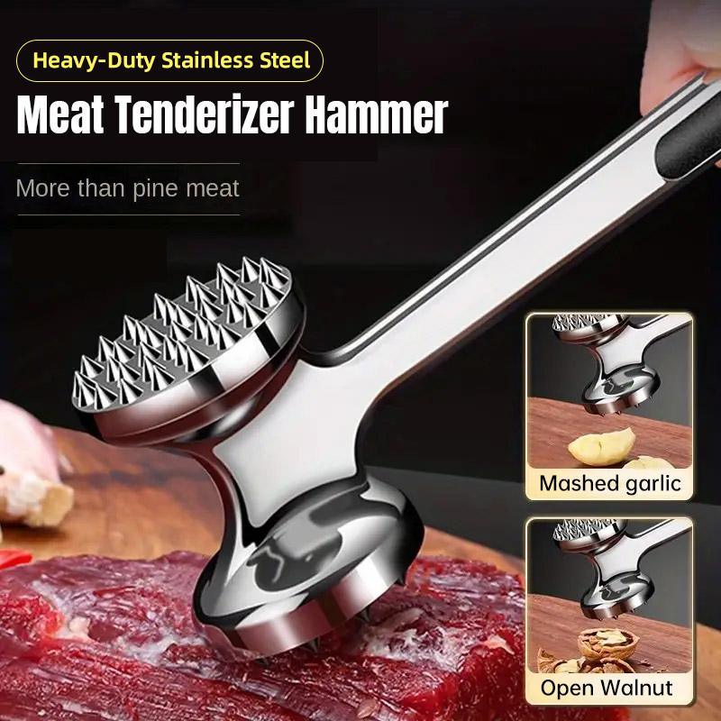 Premium Double-Sided Stainless Steel Meat Tenderising Hammer