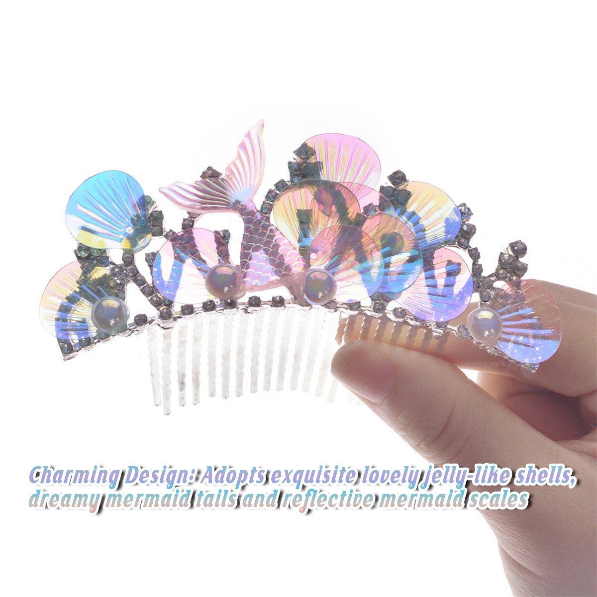 Premium Mermaid Crown Comb Headband Hair Accessory