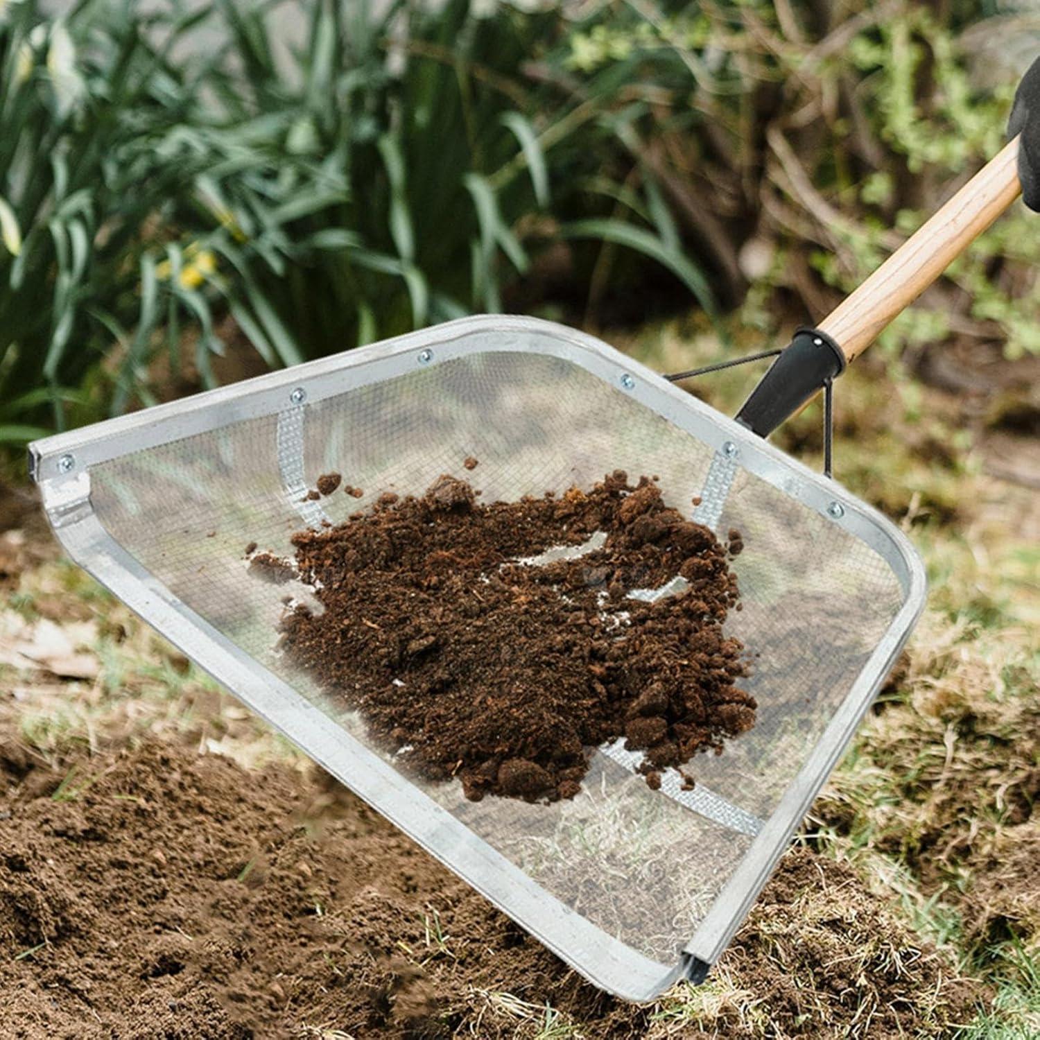 Premium Stainless Steel Soil Sifter – 4mm Galvanised Mesh