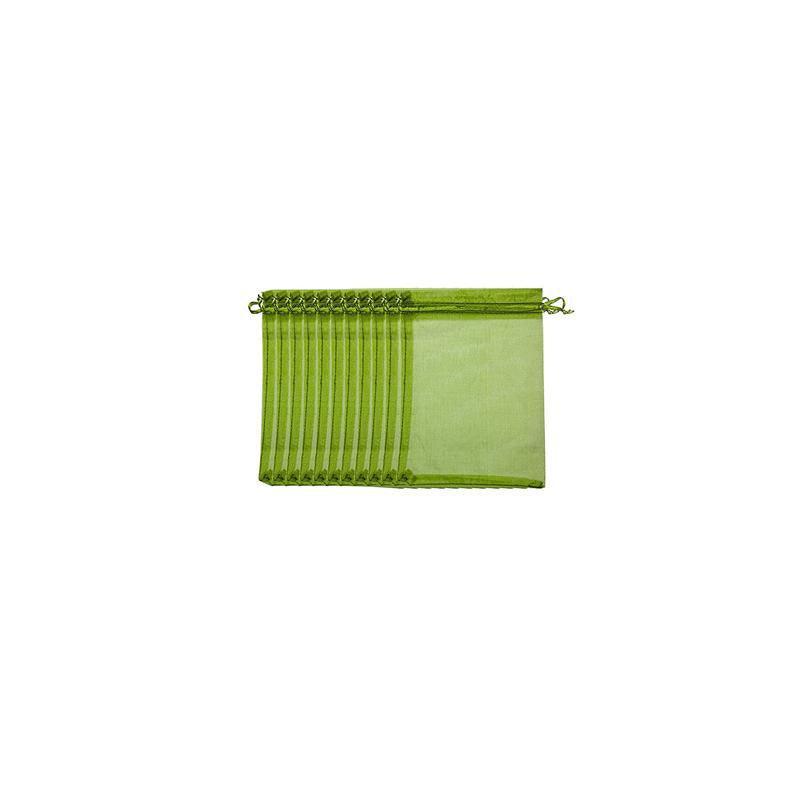 Premium Organza Fruit Protection Net Bags – Green 17 x 23cm, 50 Pack