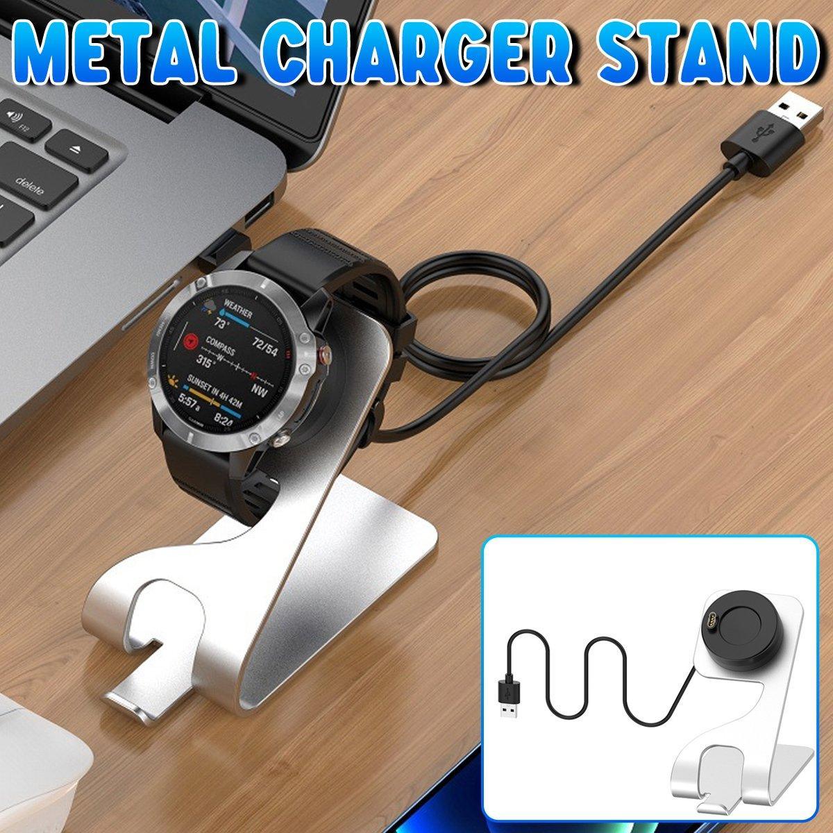 Premium Garmin Fenix 7 and 7S Metal Watch Charger Dock