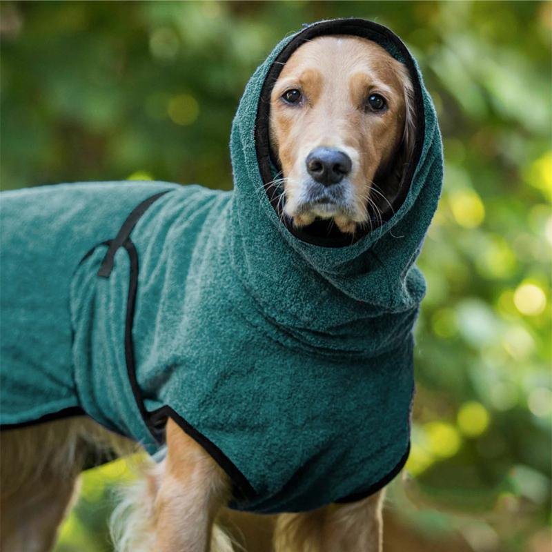 Premium Dog Hooded Jacket Soft Microfiber Coat - Purple 4XL