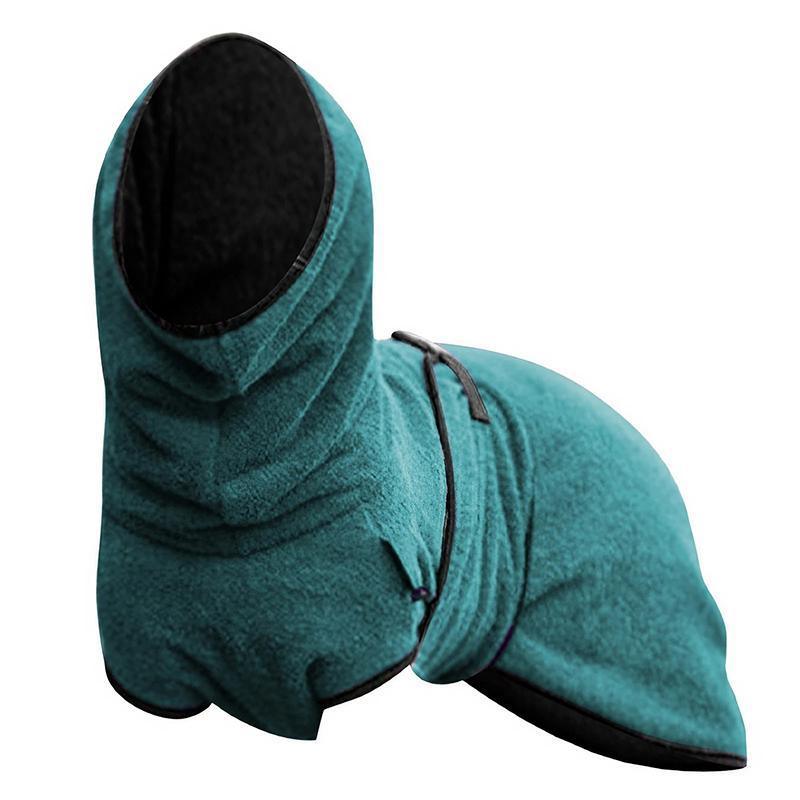 Premium Lake Blue Microfiber Dog Jacket - 4XL