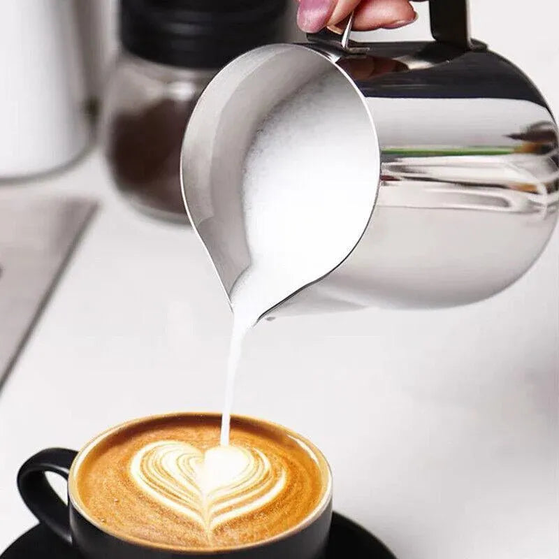 Premium Stainless Steel Milk Frothing Jug – Silver 350ml