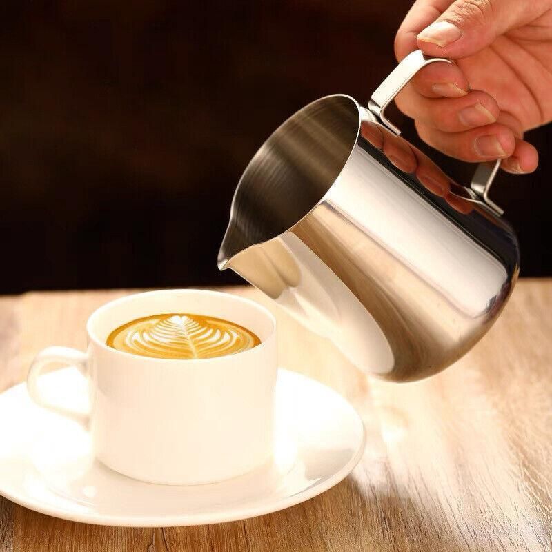 Premium Stainless Steel Milk Frothing Jug – Silver 600ml
