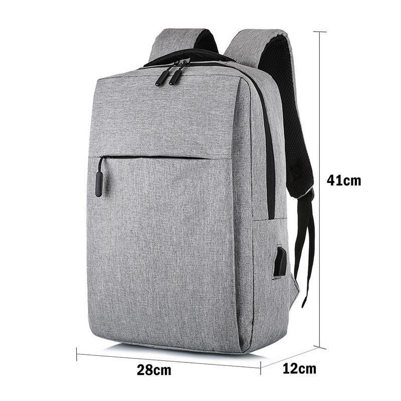 Premium Waterproof Laptop Backpack – Black 1 Zipper with USB Port