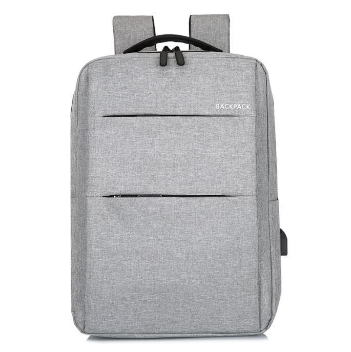Waterproof Laptop Backpack Bag for Men Women School Travel Business Use - Grey 1 Zipper - SuperSaverAU - view 6