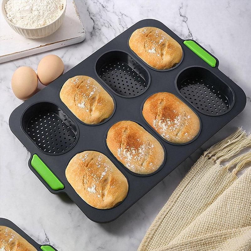 Premium Oval Silicone Cake Mould – 8 Compartments