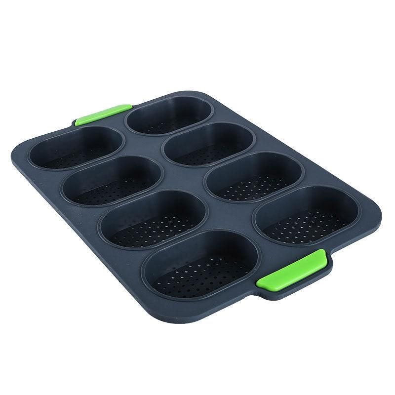 Premium Oval Silicone Cake Mould – 8 Compartments