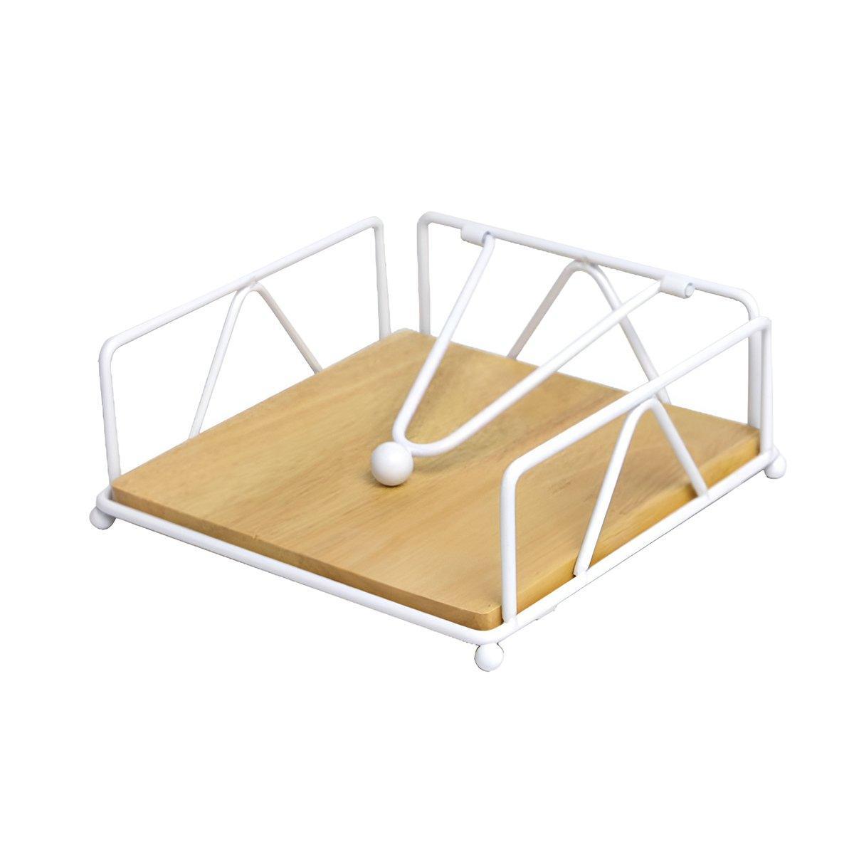 Premium Steel Napkin Holder – Gold with Weighted Arm