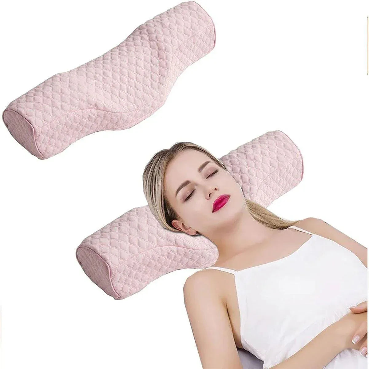 Premium Cervical Neck Pillow – Grey Slow-Rebound Memory Foam