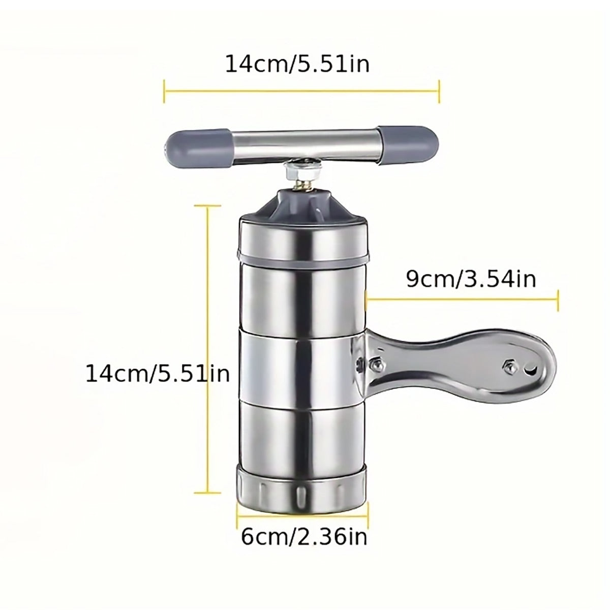 Manual Stainless Steel Noodle Press for Homemade Pasta - SuperSaverAU - view 3