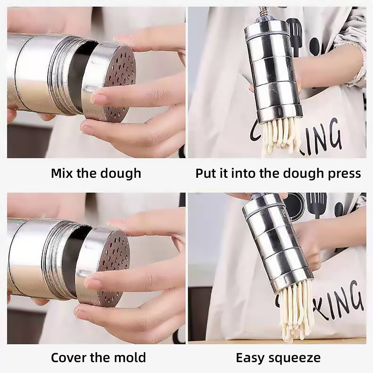 Manual Stainless Steel Noodle Press for Homemade Pasta - SuperSaverAU - view 5