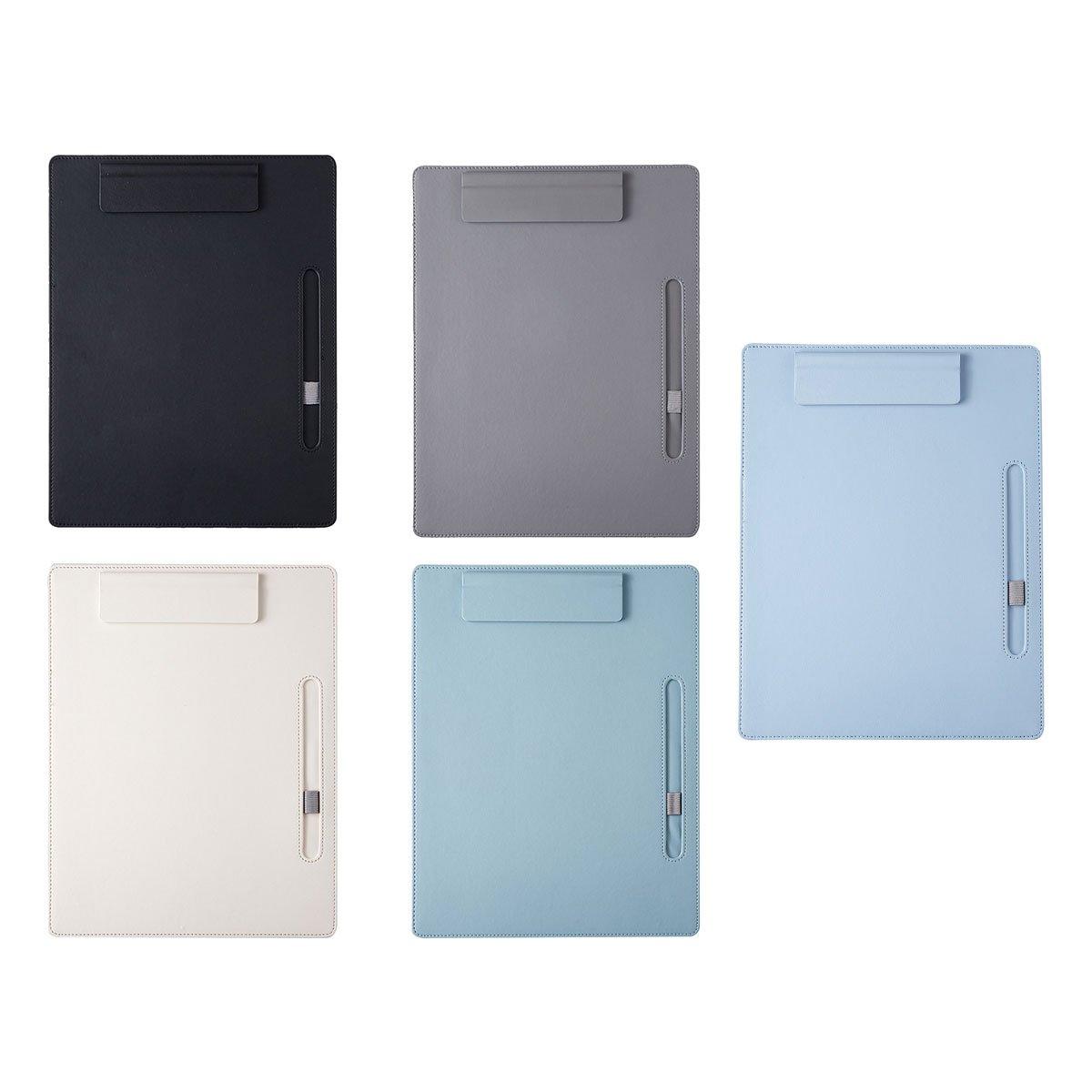 Premium Leather Clipboard File Holder - Black, 2pcs - SuperSaverAU - view 2