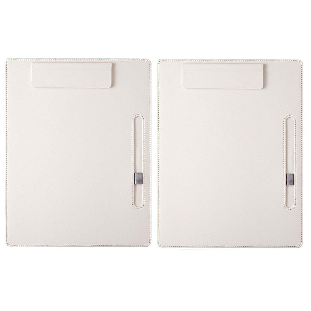Premium Leather Clipboard File Holder - Black, 2pcs - SuperSaverAU - view 6