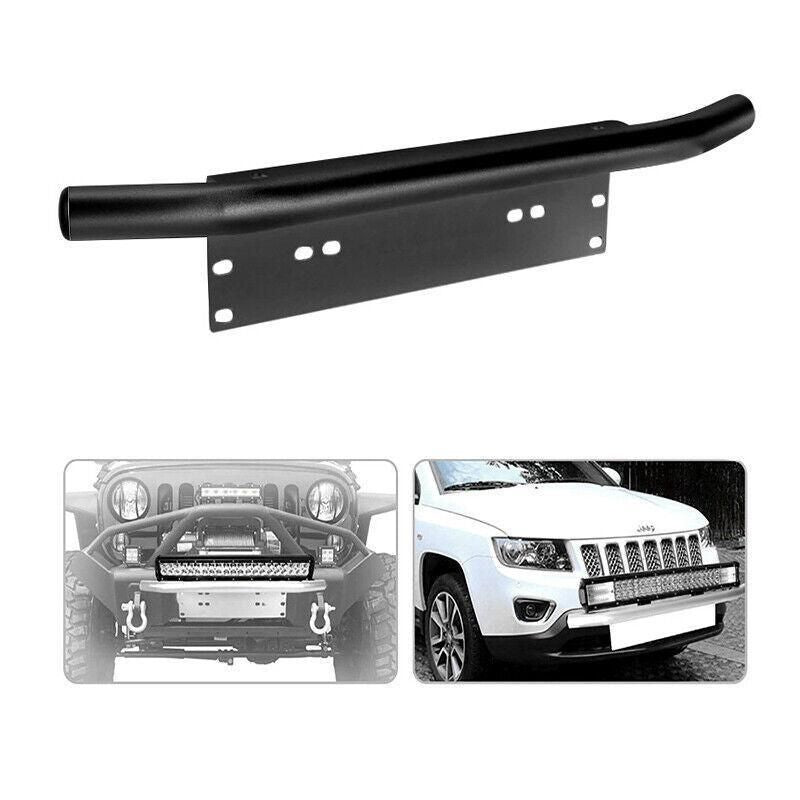 Premium Black 24 Inch Bull Bar License Plate Mount Bracket