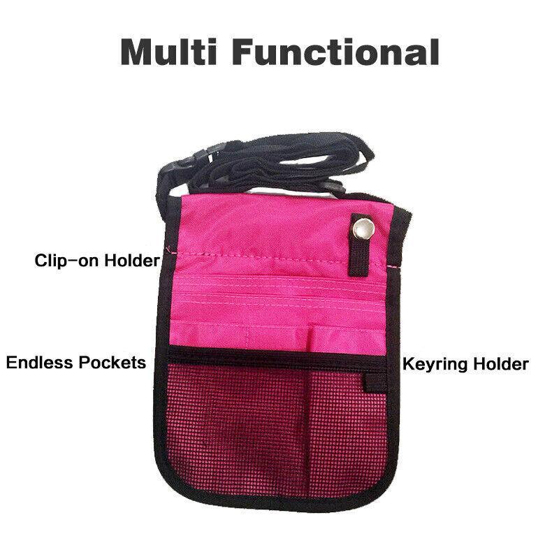 Premium Purple iCarePlus Nurse Pouch Waist Bag with Keyring