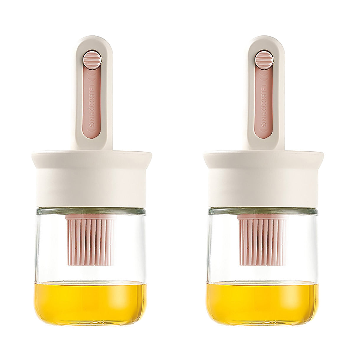 Premium Glass Oil Brush Bottles – 180ml, 2 Pack