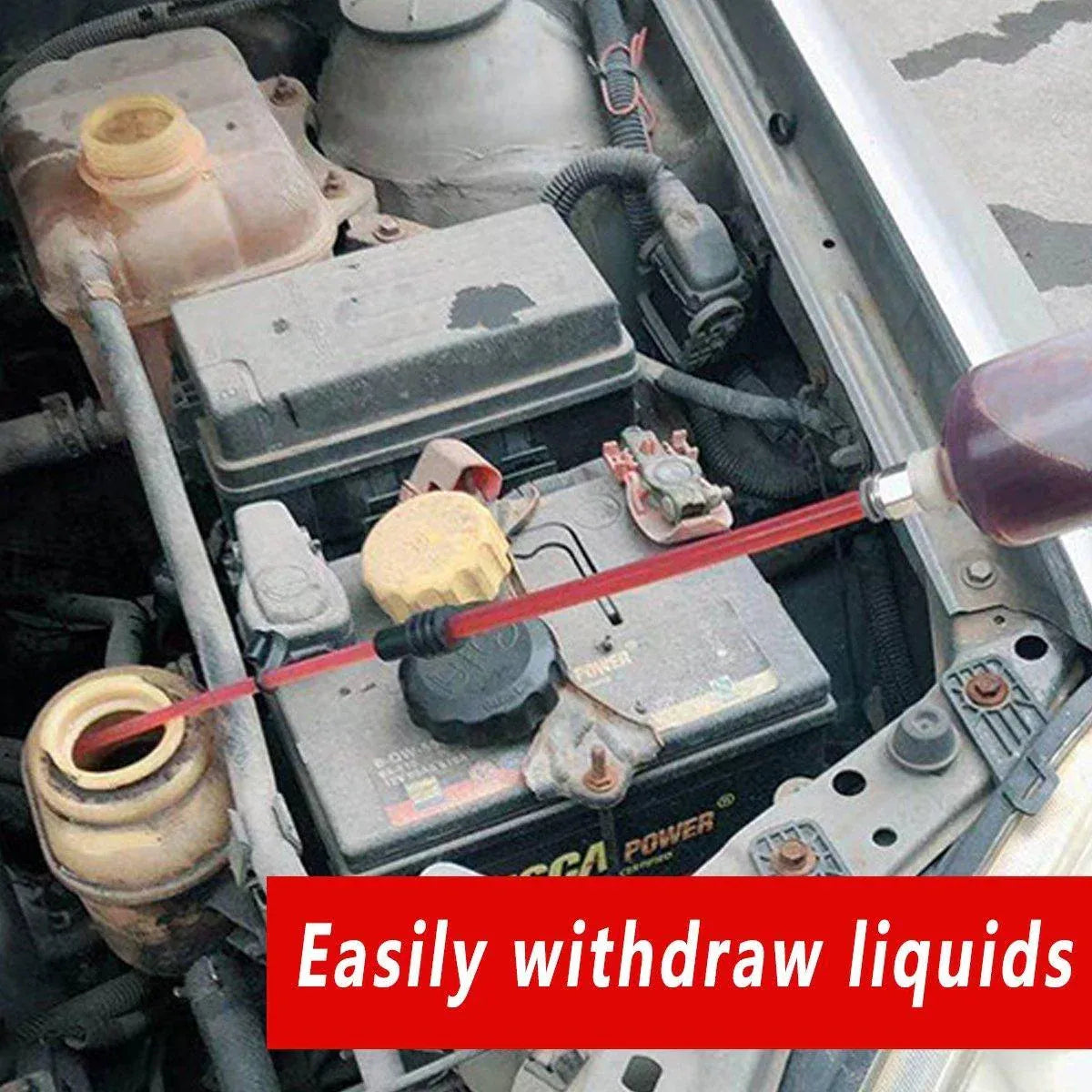Premium 200cc Manual Suction Oil Change Pump with Needle and Barrel