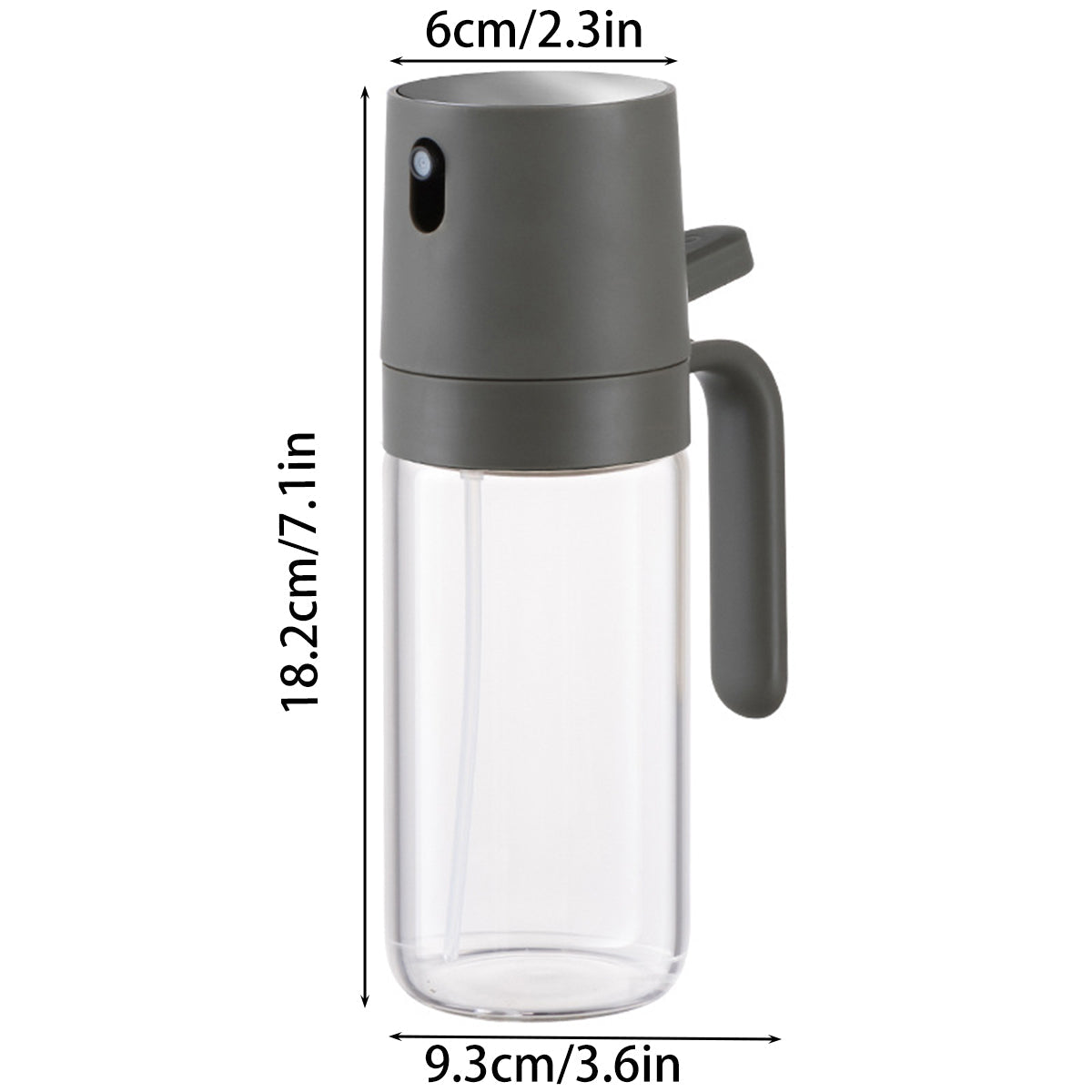 Premium 250ml Glass Olive Oil Sprayer – Stainless Steel Pump