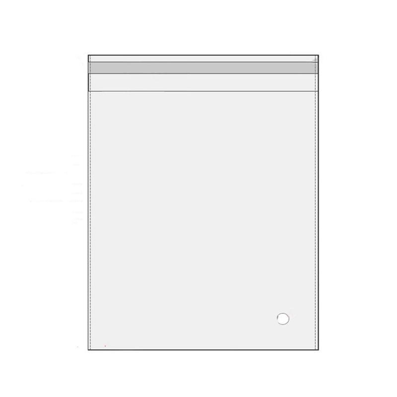 Premium Self-Adhesive Clear OPP Cellophane Bags with Air Hole - 40 x 46 + 4cm, 100 Pack