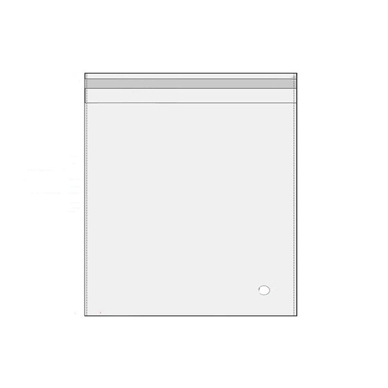 Premium Self-Adhesive Clear OPP Cellophane Bags with Air Hole - 28 x 38 + 4cm, 100 Pack