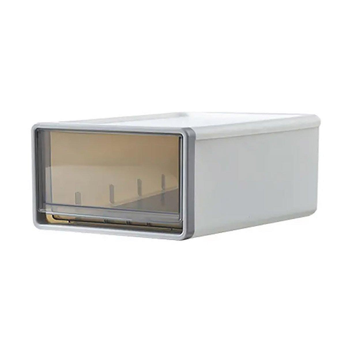 Transparent Drawer Storage Box, 26cm x 36cm x 14cm, Stackable for Office Supplies - SuperSaverAU - view 2
