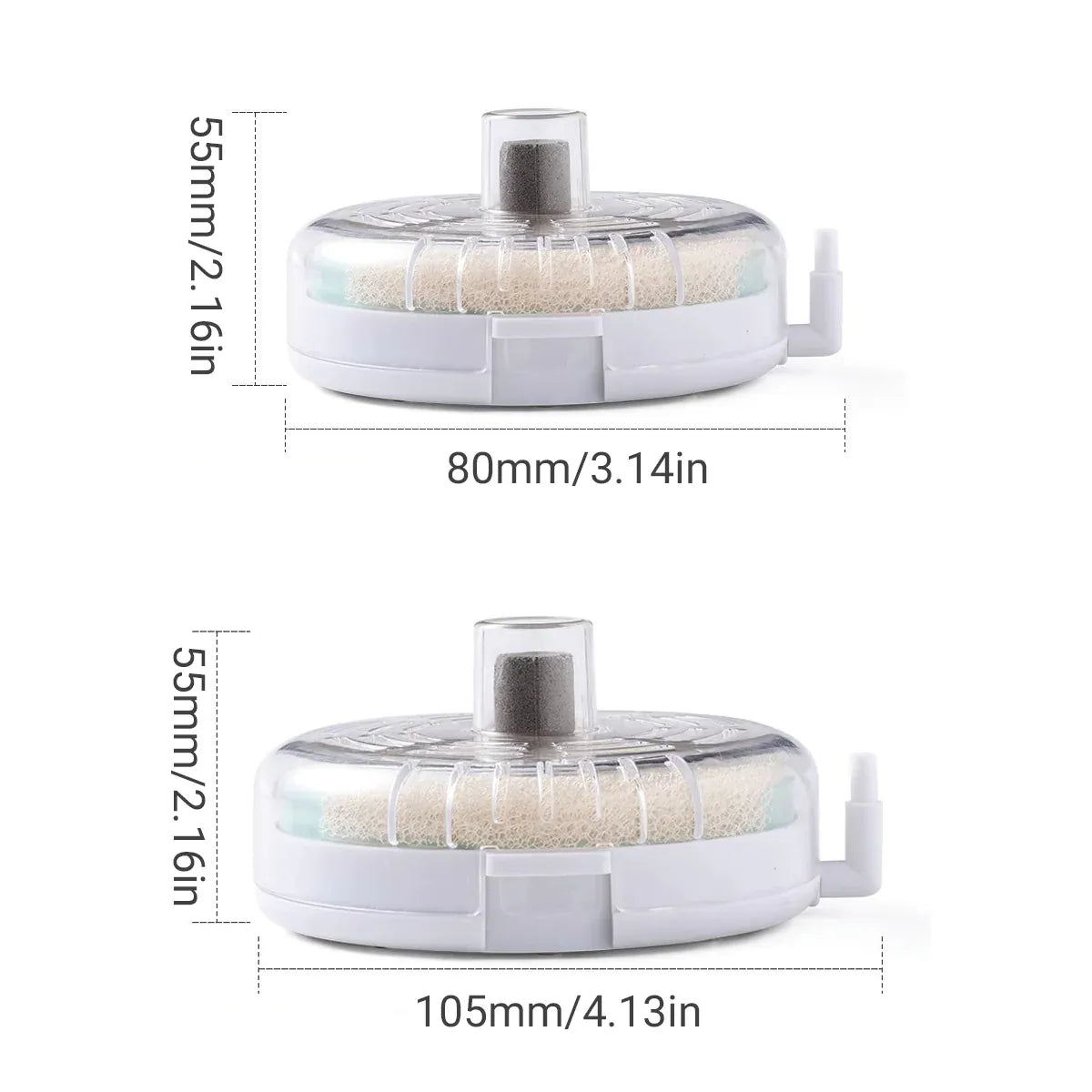 Premium Aquarium Mini Small Tank Filter with Aeration - 10cm
