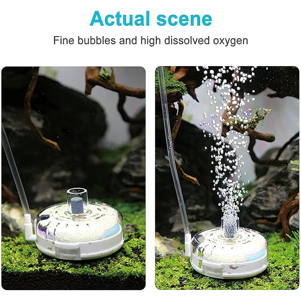 Premium Aquarium Mini Small Tank Filter with Aeration - 10cm