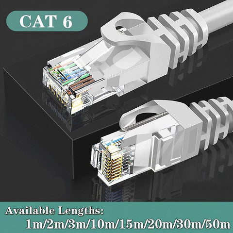 Premium CAT6 RJ45 Ethernet Network Cable 1000Mbps - 30m