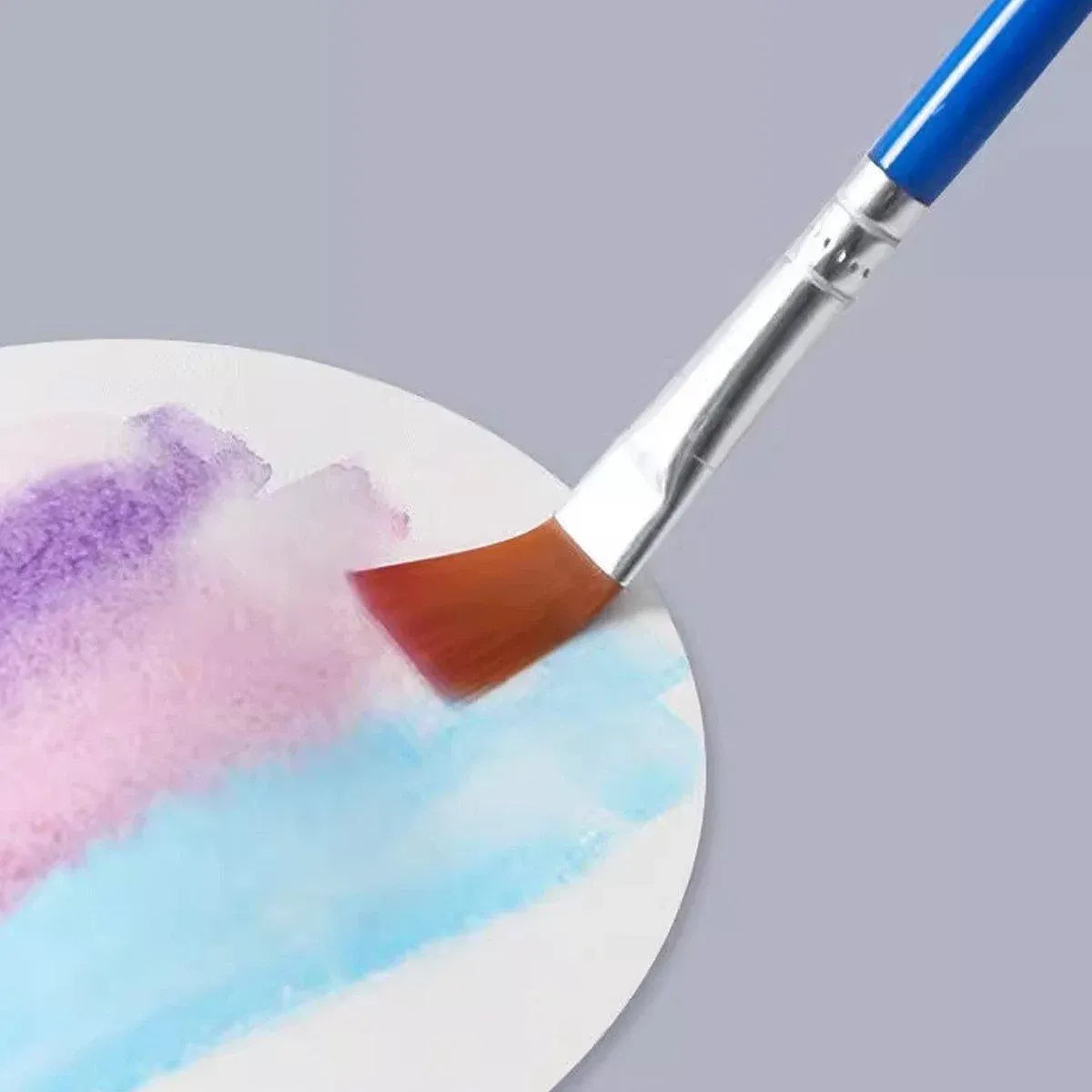 Premium Plastic Flat Tip Paint Brushes – Mixed 100 Pack