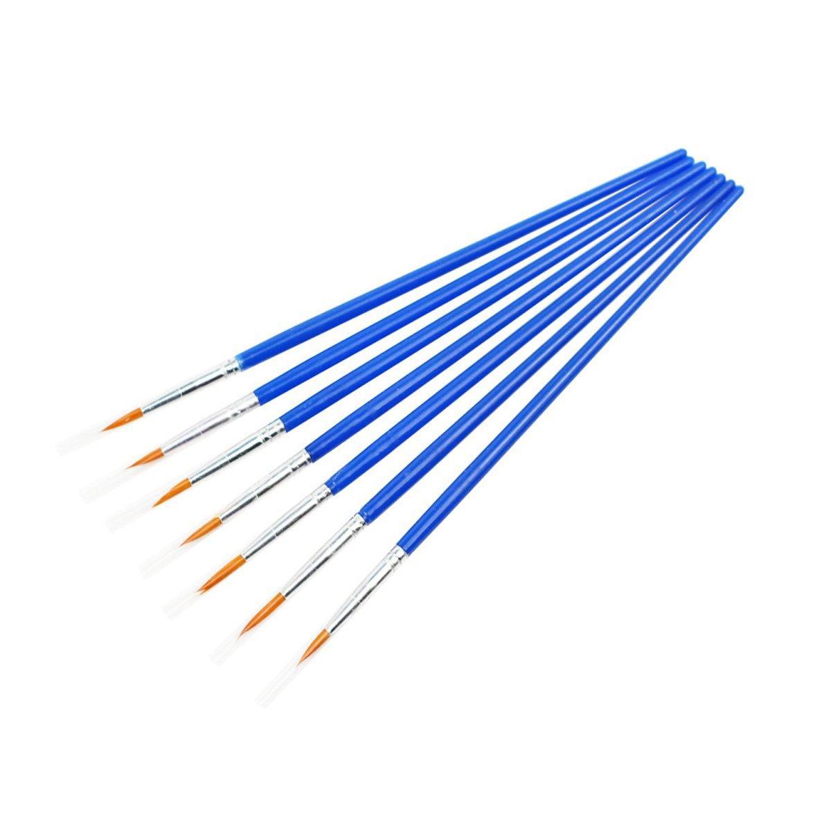 Premium Plastic Flat Tip Paint Brushes – Mixed 100 Pack