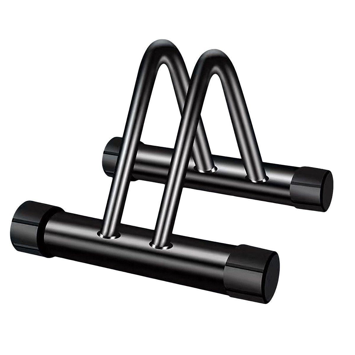 Premium Portable Floor Bike Rack with High Carbon Steel Frame - Black