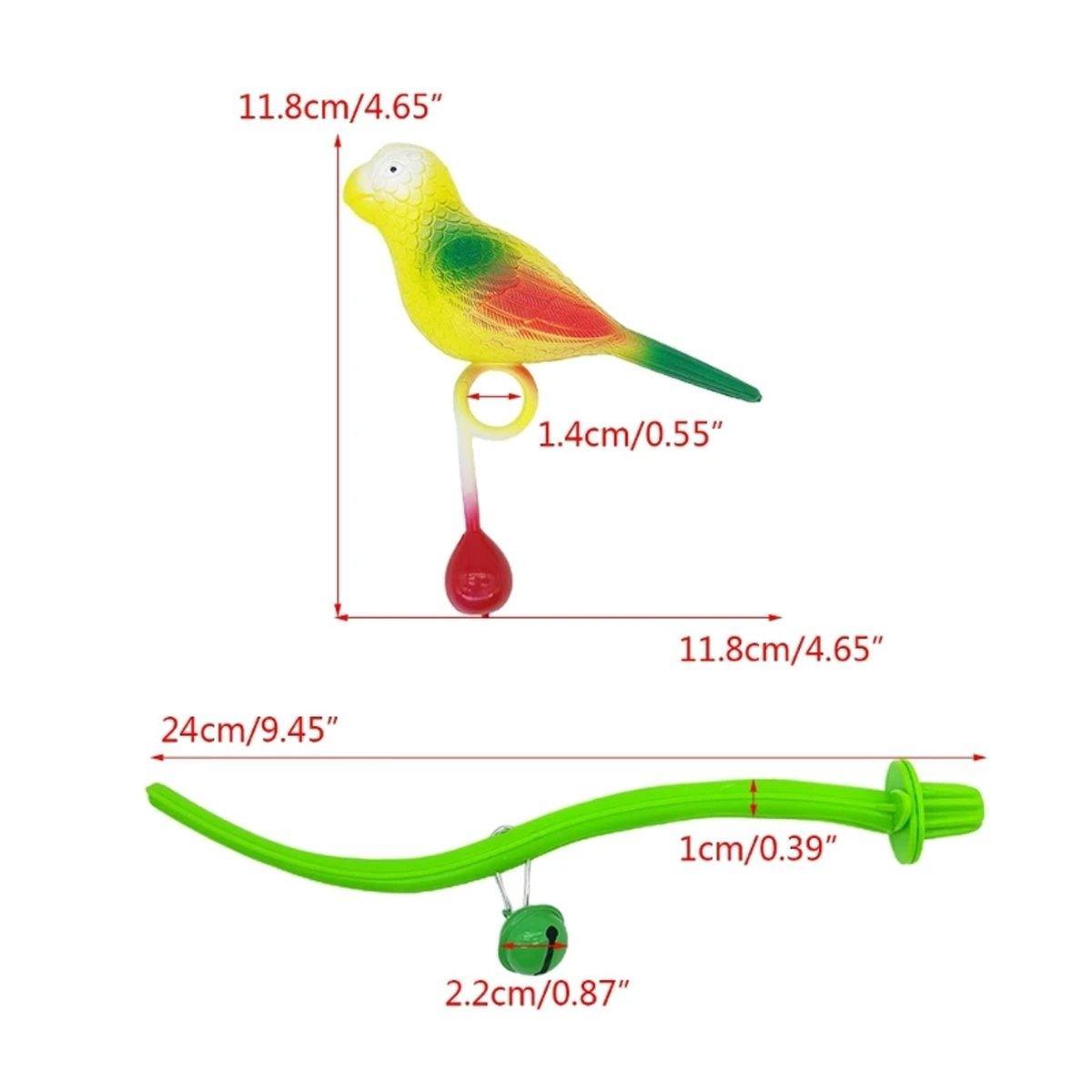 Premium Parrot Simulation Bird Toy with Stand Rack