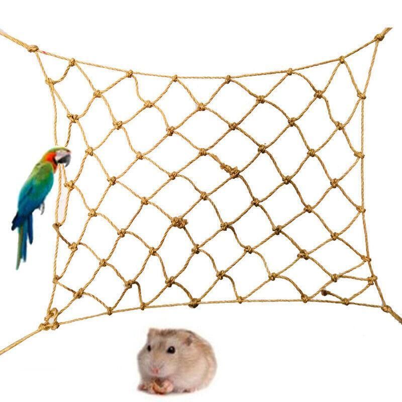 Premium Cotton Rope Hanging Climbing Net for Birds & Small Pets