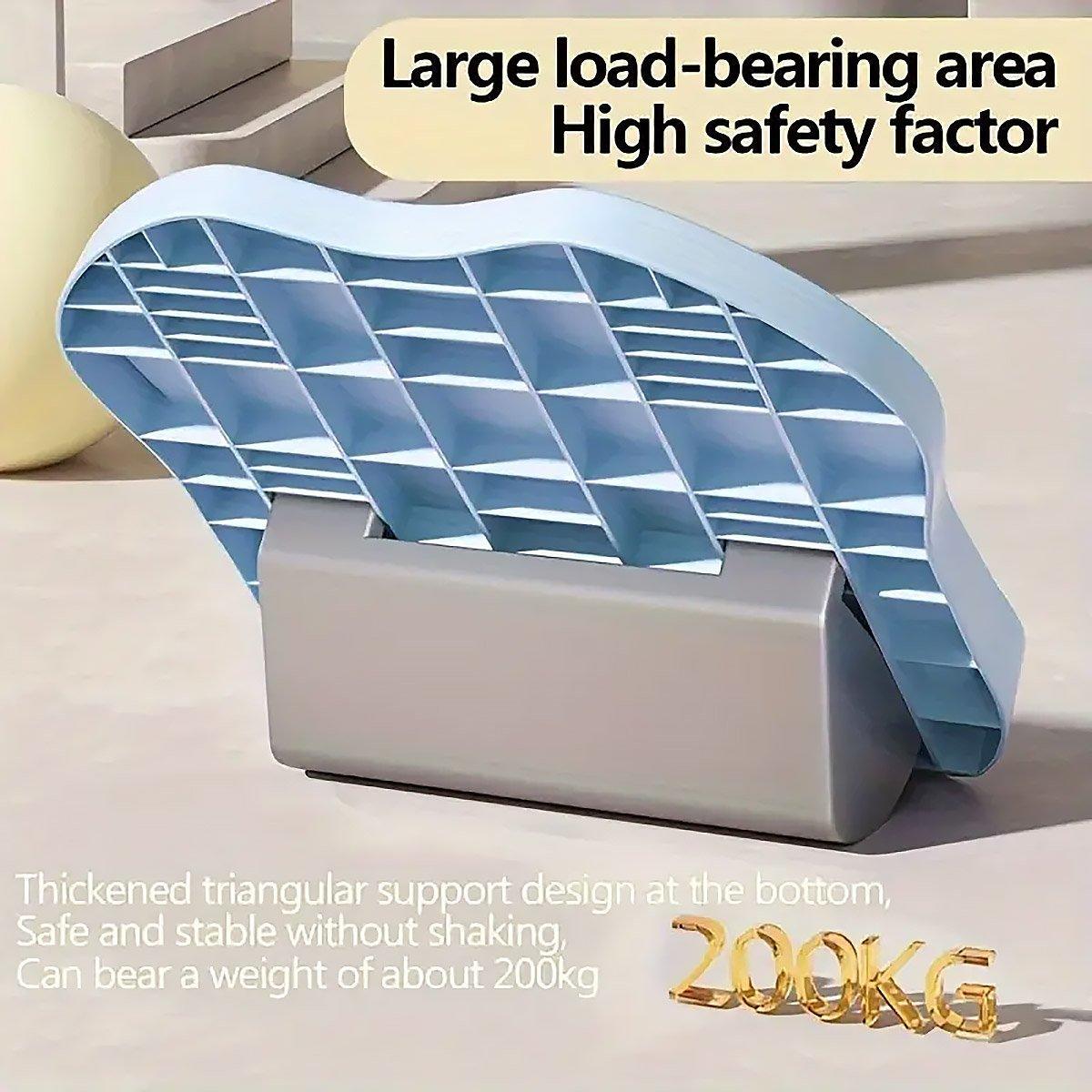 Premium Portable Folding Stretch Board with 9-Level Incline & 200kg Capacity - Purple