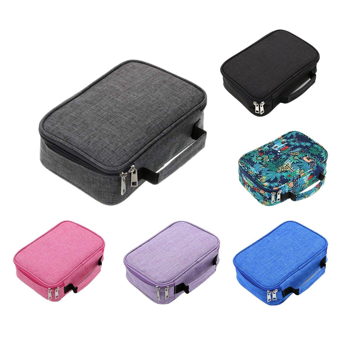 Premium Blue Large Capacity Waterproof Pencil Pouch Multi-Layer Stationery Case