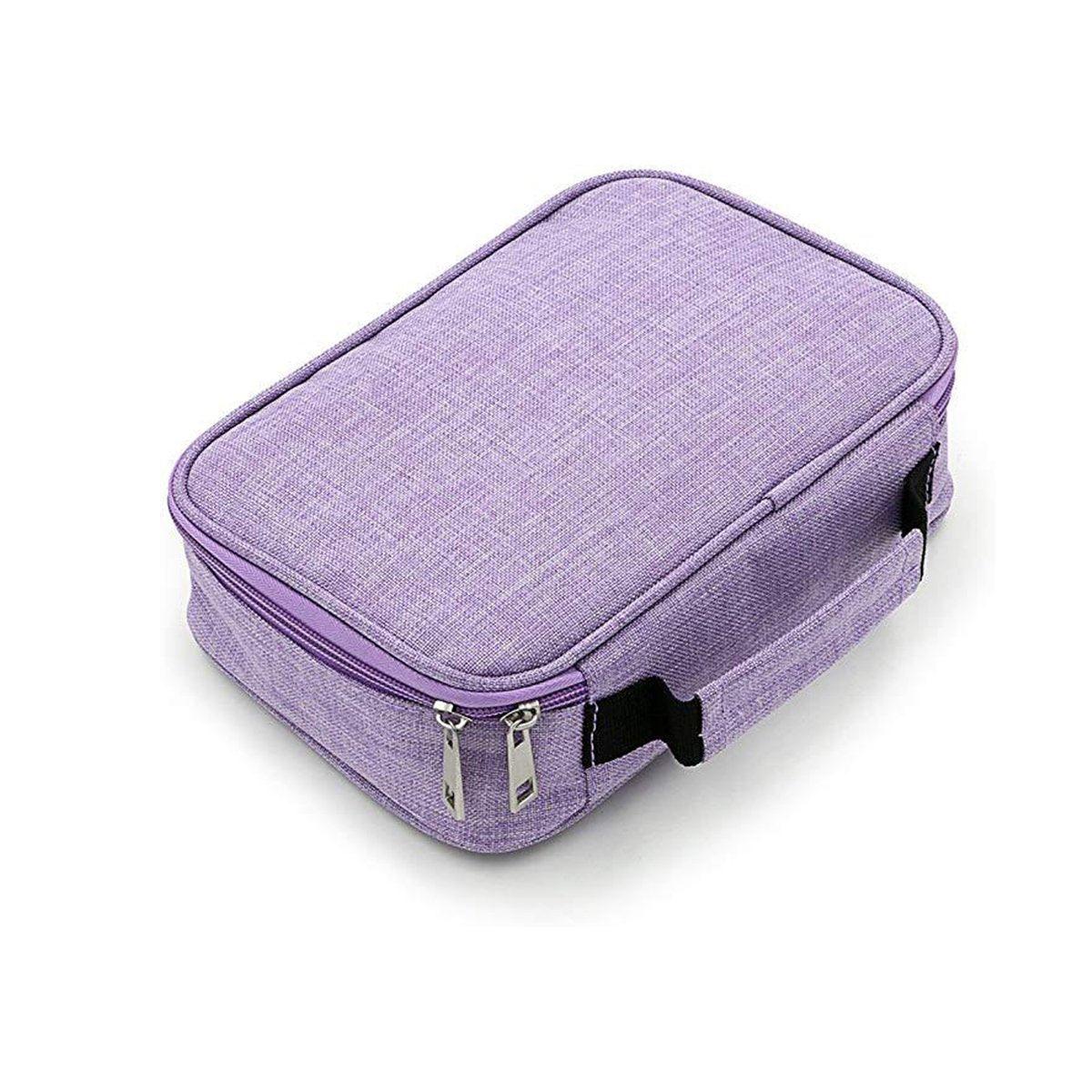 Premium Blue Large Capacity Waterproof Pencil Pouch Multi-Layer Stationery Case