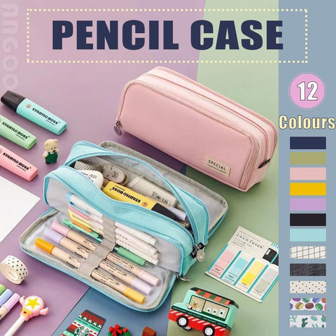 Cactus Zipper Pencil Case - Large Capacity Organizer - SuperSaverAU - view 1
