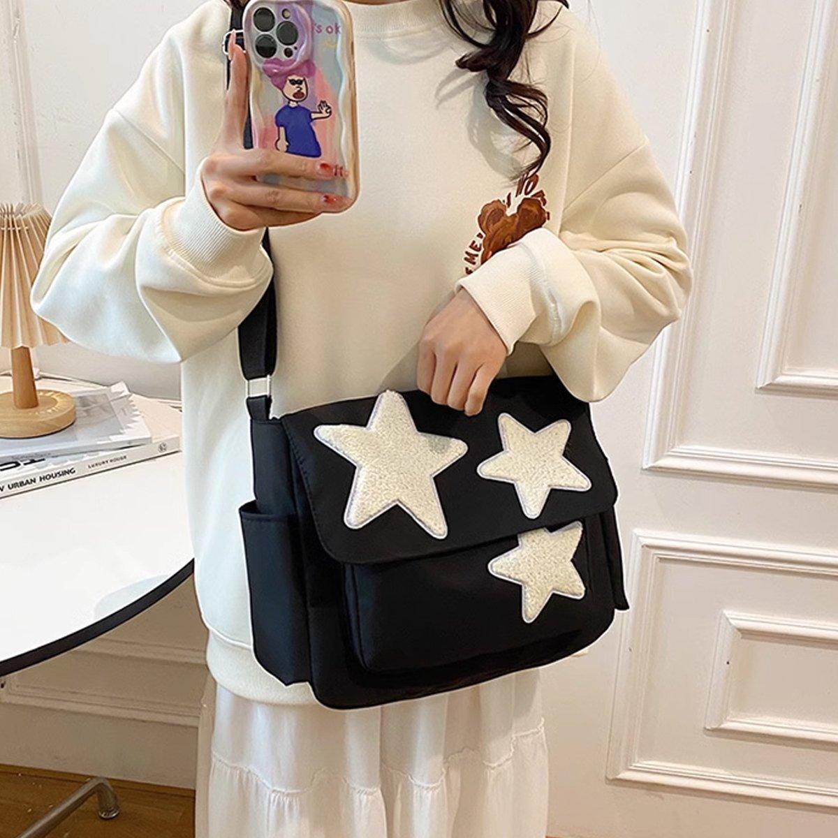 Premium Japanese Style Pentagram Crossbody Shoulder Bag