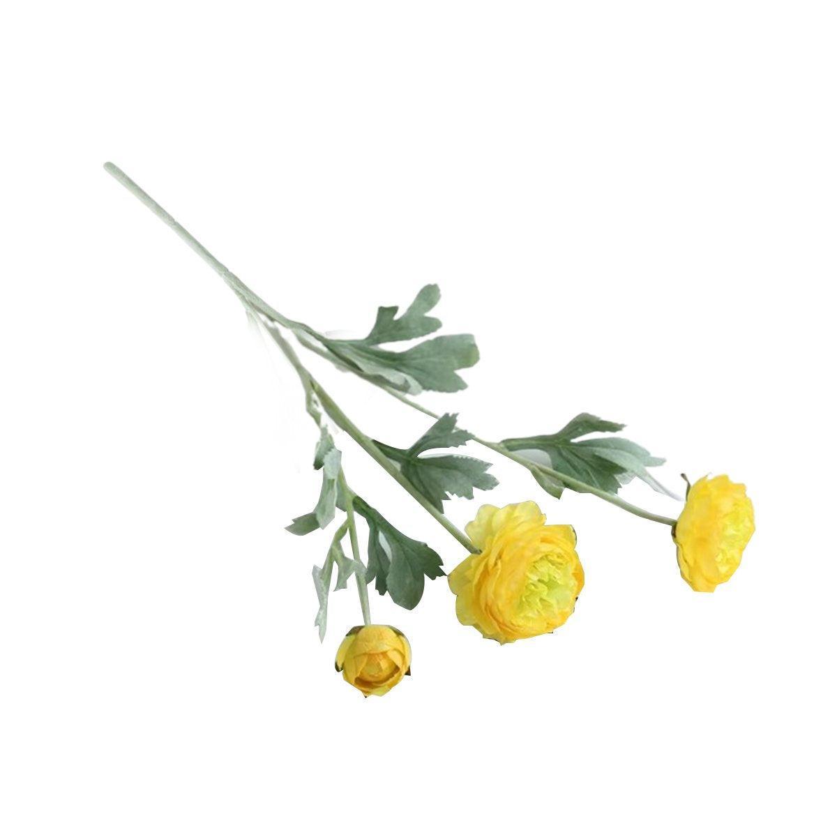 5pcs Artificial Peony Silk Flowers Bouquet Decor Faux Floral Arrangements - Champagne - SuperSaverAU - view 8