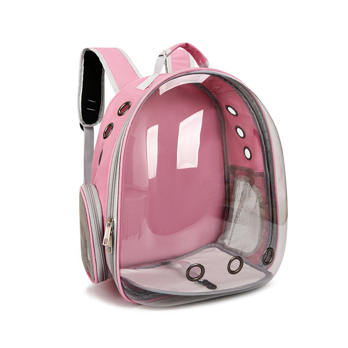 Pet Outdoor Carrier Backpack for Cats & Dogs, Pink, 33 × 18 × 42 cm, Space Capsule Design - SuperSaverAU - view 9