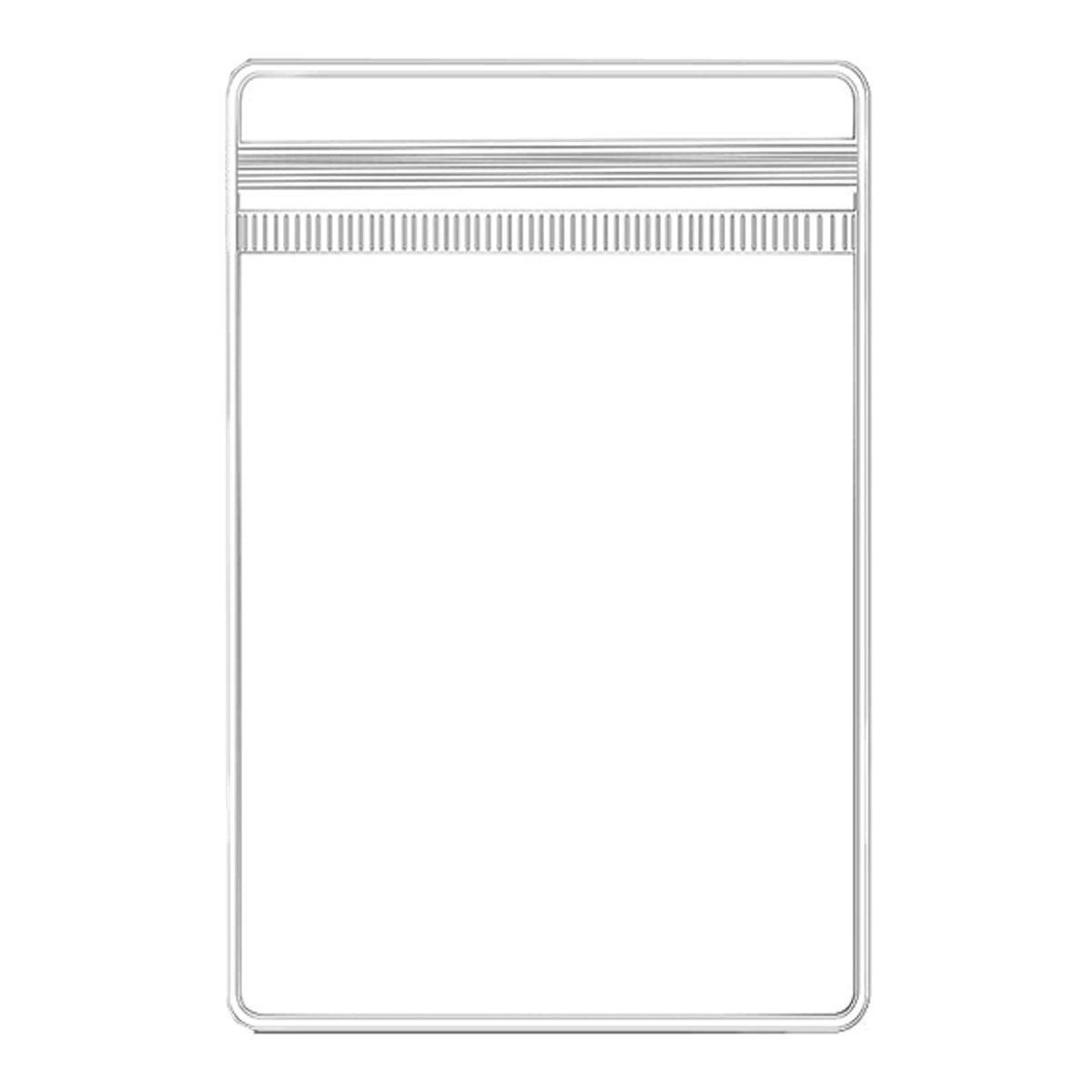 Premium 100 Pack Clear PVC Self Sealing Jewellery Bags 9x13cm