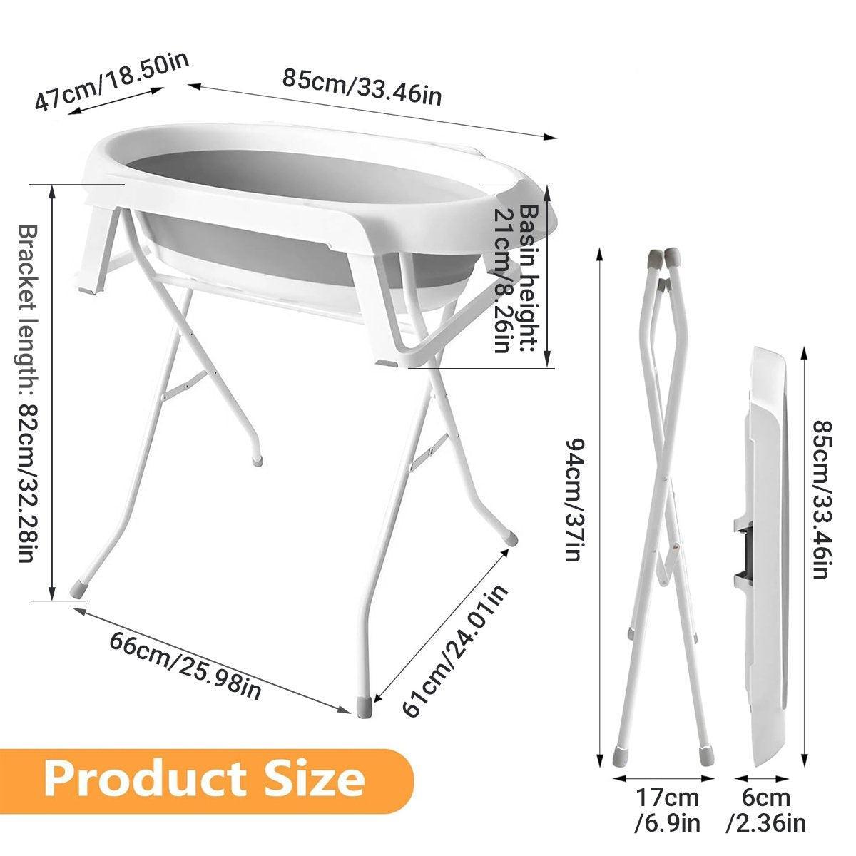 Pet Bath Tub Elevated Stand for Cats and Dogs, 85cm x 47cm x 21cm, Foldable - SuperSaverAU - view 3